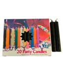 (image for) 1/2" Black Chime Candle 20 pack