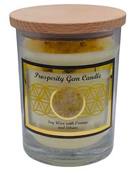(image for) Prosperity Gemstone Soy Candle