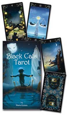 (image for) Black Cats Tarot by Maria Kurarai
