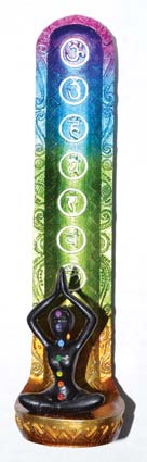 (image for) 9 1/2" Goddess 7 Chakra Burner