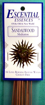 (image for) Sandalwood Escential Essences Incense Sticks 16 pack