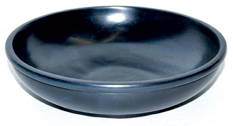 (image for) Black Stone Scrying Bowl/Smudge Pot 6"